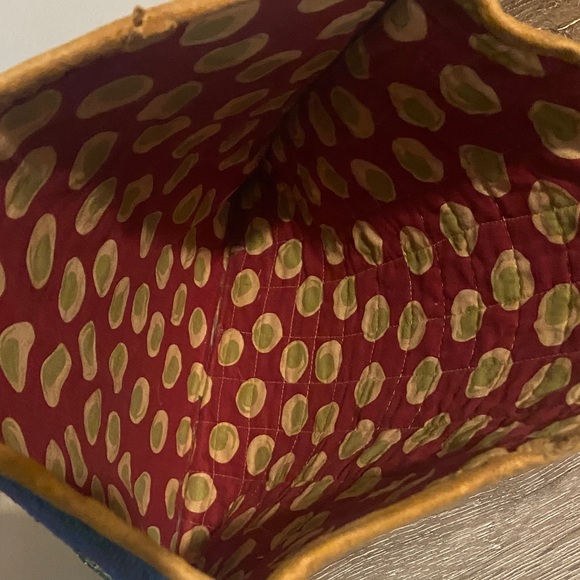 Handmade Vintage Native American Floral Hand Glass Beaded Plateau Tote Roses - Picture 14 of 16